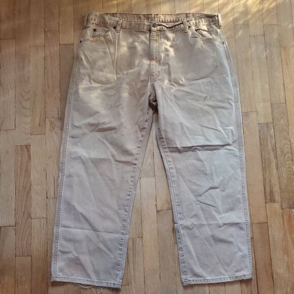 Dickies Khaki Tan Distressed Relaxed Fit Pants Size 42x30 - Picture 4 of 12